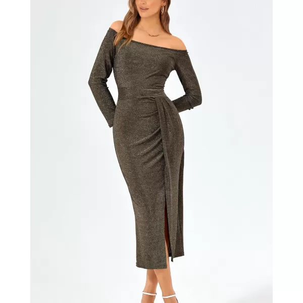 imageBTFBM Women Off Shoulder Bodycon Dresses Long Sleeve Ruched Slit Glitter Ball Gown Cocktail Party Evening Maxi DressBTFBM Women Off Shoulder Bodycon Dresses Long Sleeve Ruched Slit Glitter Ball Gown Cocktail Party Evening Maxi Dress