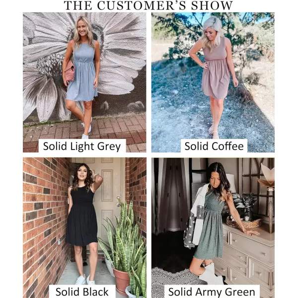 imageBTFBM Women Sleeveless Summer Dress 2023 Crewneck Ribbed Knit Ruffle Swing Button Down Beach Sun Mini Tank Short DressesSolid Apricot