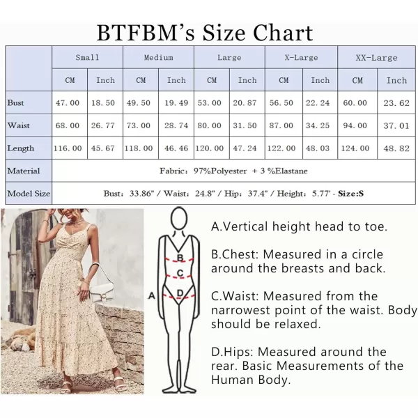 imageBTFBM Women Sleeveless V Neck Summer Maxi Dresses 2023 Print Backless Strap Tie Back Beach Party Pleated Long Boho DressPrint Apricot White