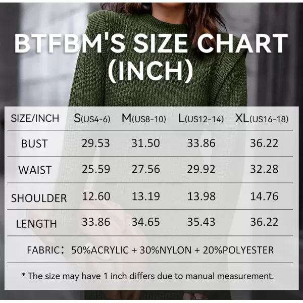 imageBTFBM Women Sweater Bodycon Short Dress Long Sleeve Crew Neck Slim Fit Solid Dressy Fall Winter Mini Ribbed Knit DressesSolid Army Green
