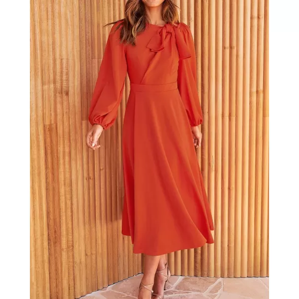 imageBTFBM Womens 2023 Formal Maxi Dress Puff Long Sleeve Crewneck Bow Tie ALine Long Flowy Wedding Guest Party DressesBTFBM Womens 2023 Formal Maxi Dress Puff Long Sleeve Crewneck Bow Tie ALine Long Flowy Wedding Guest Party Dresses
