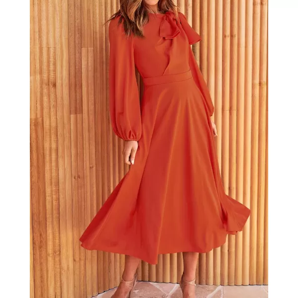 imageBTFBM Womens 2023 Formal Maxi Dress Puff Long Sleeve Crewneck Bow Tie ALine Long Flowy Wedding Guest Party DressesBTFBM Womens 2023 Formal Maxi Dress Puff Long Sleeve Crewneck Bow Tie ALine Long Flowy Wedding Guest Party Dresses