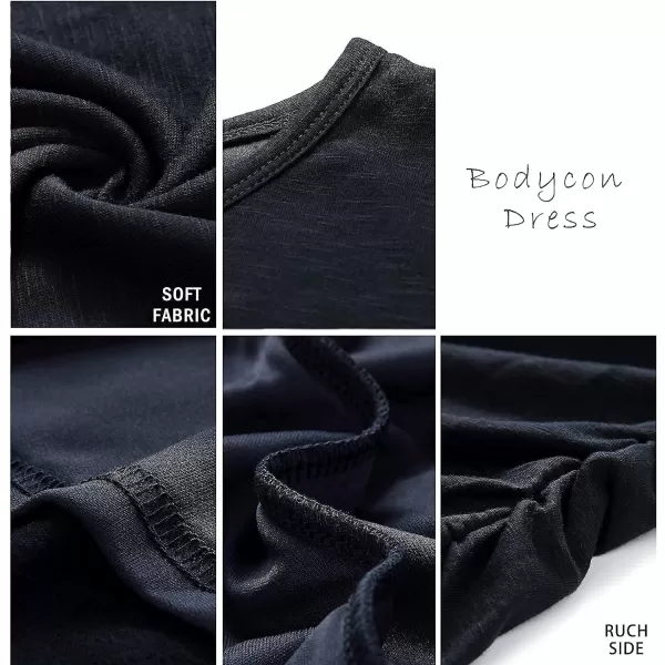 imageBTFBM Womens 2023 Summer Casual Beach Dresses Crew Neck Short Sleeve Wrap Party Club Mini Ruched Bodycon T Shirt DressGrey Green