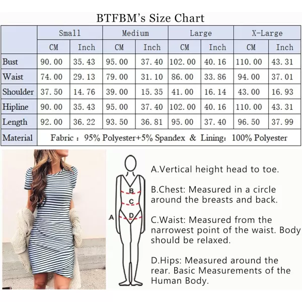 imageBTFBM Womens 2023 Summer Casual Beach Dresses Crew Neck Short Sleeve Wrap Party Club Mini Ruched Bodycon T Shirt DressStripe