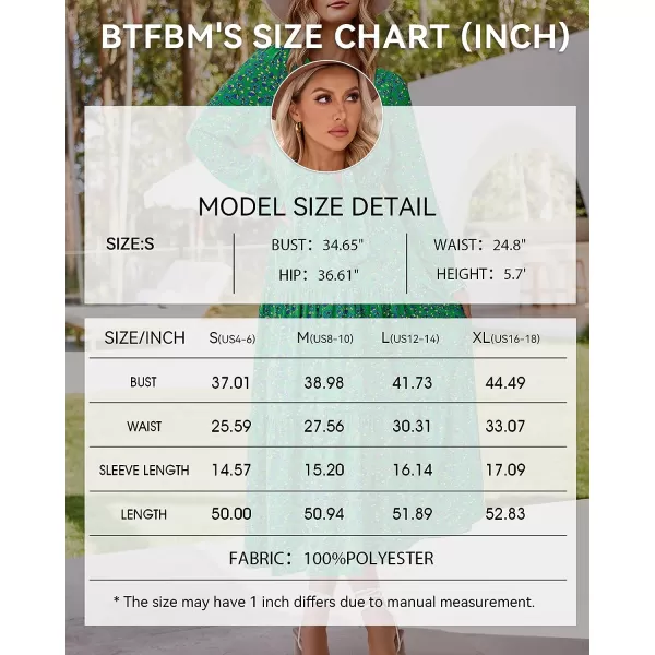 imageBTFBM Womens 2023 Summer Fall Boho Dress V Neck Tie Front Cutout Casual Long Sleeve Floral Wedding Party Maxi DressesFloral Green Blue