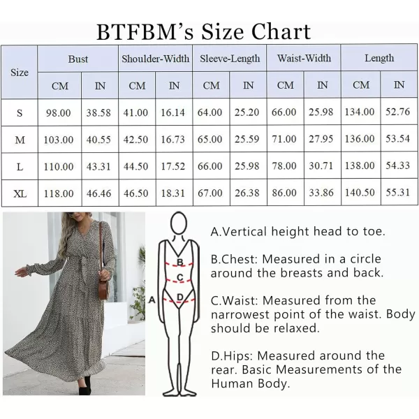 imageBTFBM Womens Casual Party Summer Fall Dresses 2023 Long Sleeve Wrap V Neck Swiss Dot Swing ALine Maxi Dress with BeltLeopard Small Green
