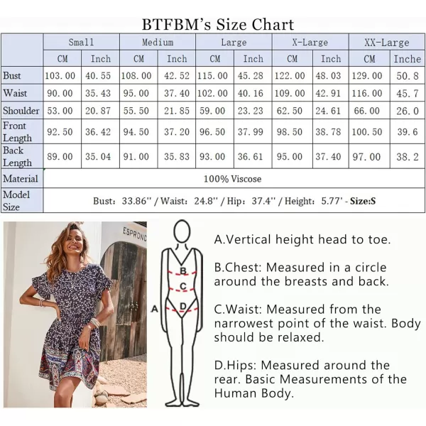 imageBTFBM Womens Casual Short Sleeve Boho Summer Dresses Crewneck Floral Print High Waist Beach Cute Mini Swing Flowy DressBTFBM Womens Casual Short Sleeve Boho Summer Dresses Crewneck Floral Print High Waist Beach Cute Mini Swing Flowy Dress