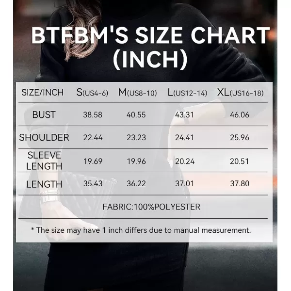 imageBTFBM Womens Casual Sweatshirt Dress Long Sleeve Turtleneck Side Zipper Wrap Hem 2023 Fall Winter Long Pullover DressesSolid Black