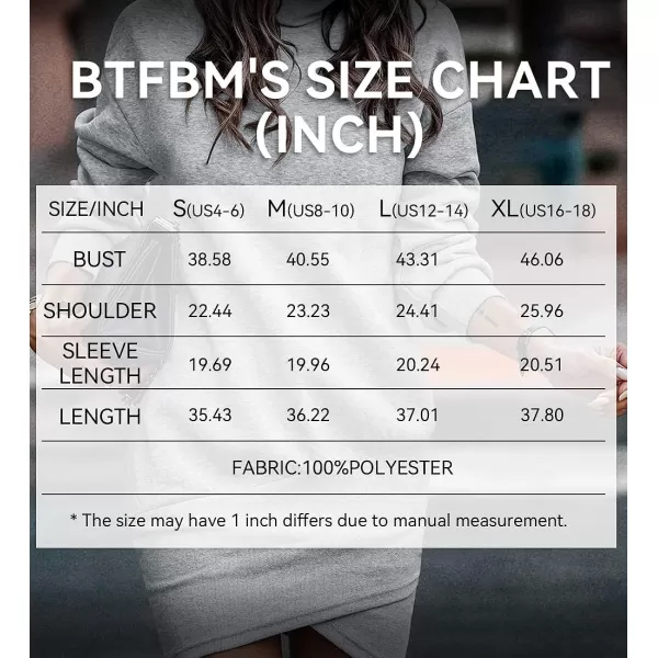 imageBTFBM Womens Casual Sweatshirt Dress Long Sleeve Turtleneck Side Zipper Wrap Hem 2023 Fall Winter Long Pullover DressesSolid Grey