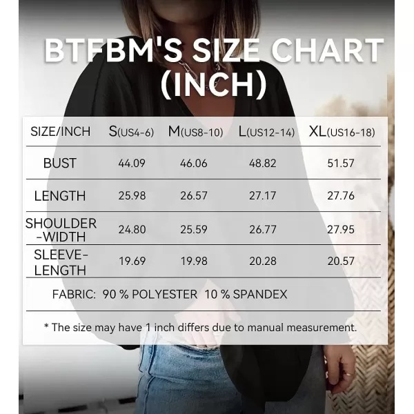 imageBTFBM Womens Casual V Neck Ribbed Knitted Shirts Pullover Tunic Tops Loose Balloon Sleeve Solid Color Blouses TopSolid Black