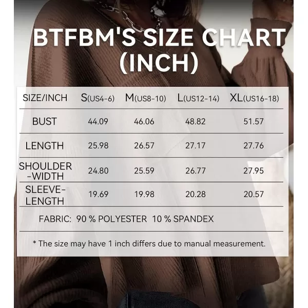 imageBTFBM Womens Casual V Neck Ribbed Knitted Shirts Pullover Tunic Tops Loose Balloon Sleeve Solid Color Blouses TopSolid Caramel