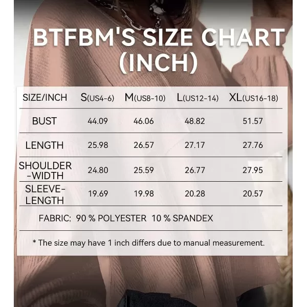 imageBTFBM Womens Casual V Neck Ribbed Knitted Shirts Pullover Tunic Tops Loose Balloon Sleeve Solid Color Blouses TopSolid Khaki