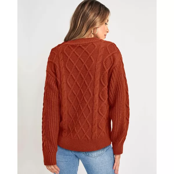 imageBTFBM Womens Long Sleeve Cable Sweater Crew Neck Button Shoulder Oversized Casual Fall Winter Knit Pullover Jumper TopsBTFBM Womens Long Sleeve Cable Sweater Crew Neck Button Shoulder Oversized Casual Fall Winter Knit Pullover Jumper Tops
