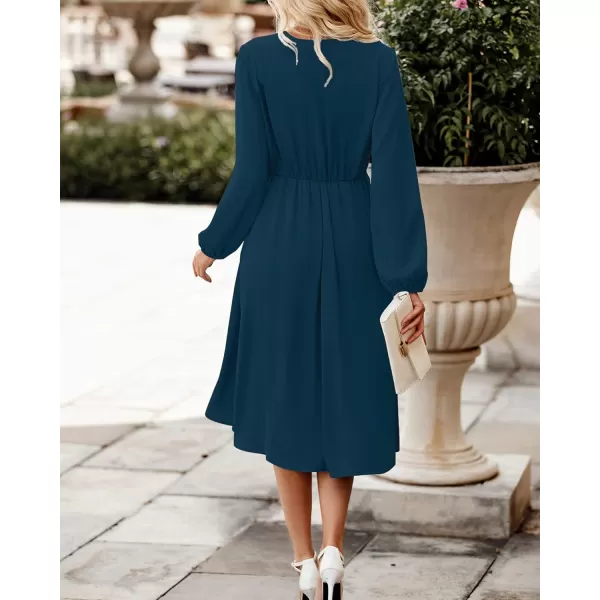 imageBTFBM Womens Satin Deep V Neck Summer Dresses Short Sleeve Tie Front High Waist Flowy Ruffle ALine Midi Cocktail DressLong Solid Navy
