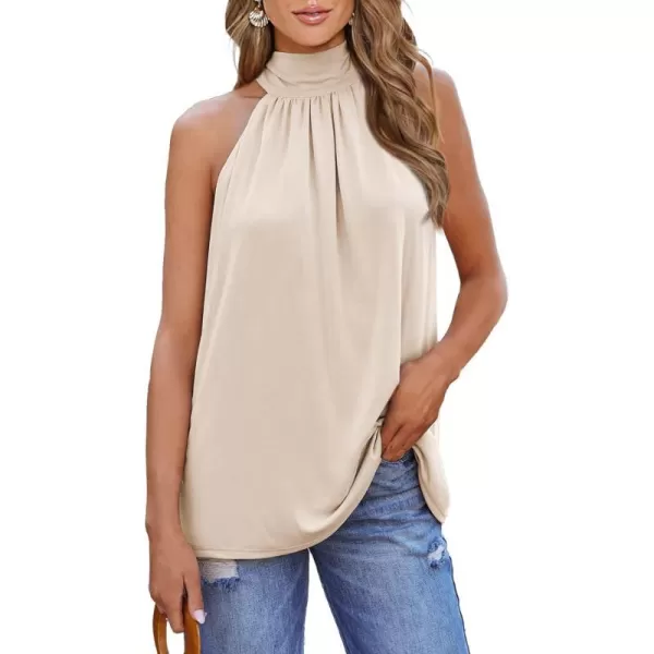 imageBTFBM 2023 Women Summer Sleeveless Tie Mock Neck Halter Tops Casual Bow Loose Tank Top Lightweight Dressy Blouse ShirtsBTFBM 2023 Women Summer Sleeveless Tie Mock Neck Halter Tops Casual Bow Loose Tank Top Lightweight Dressy Blouse Shirts