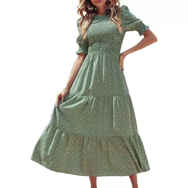 Dot Green White