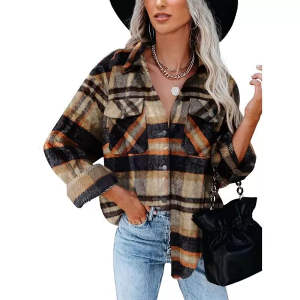 Plaid Print Orange