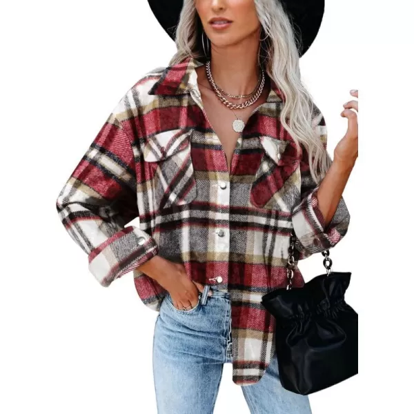 Plaid Print Red