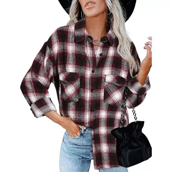 Plaid Wine Red