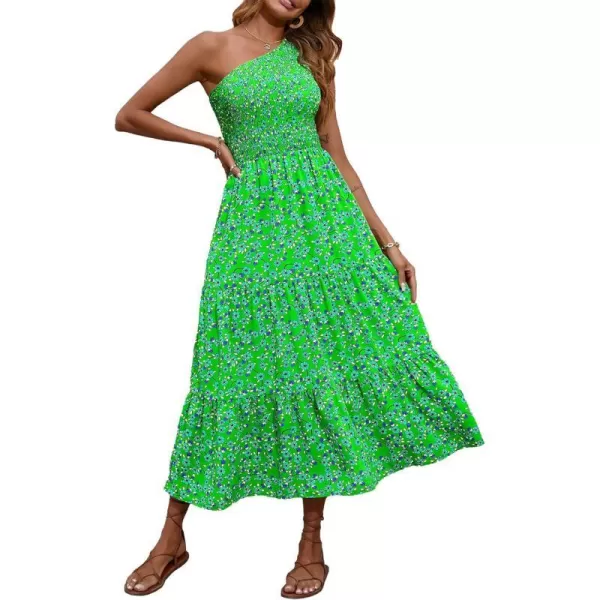 Floral Green Blue
