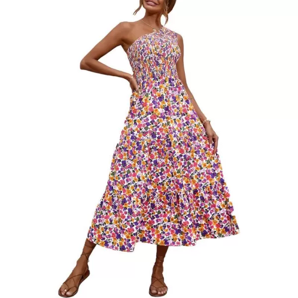 Floral White Purple