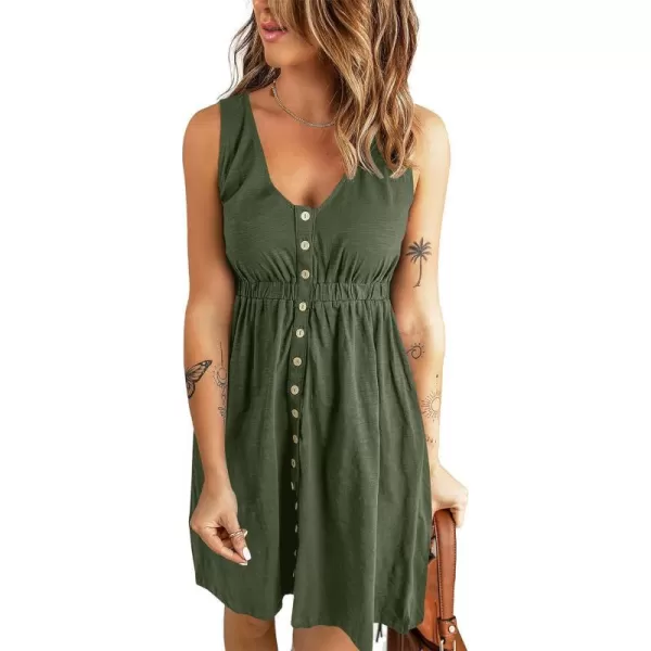 Buttons Army Green