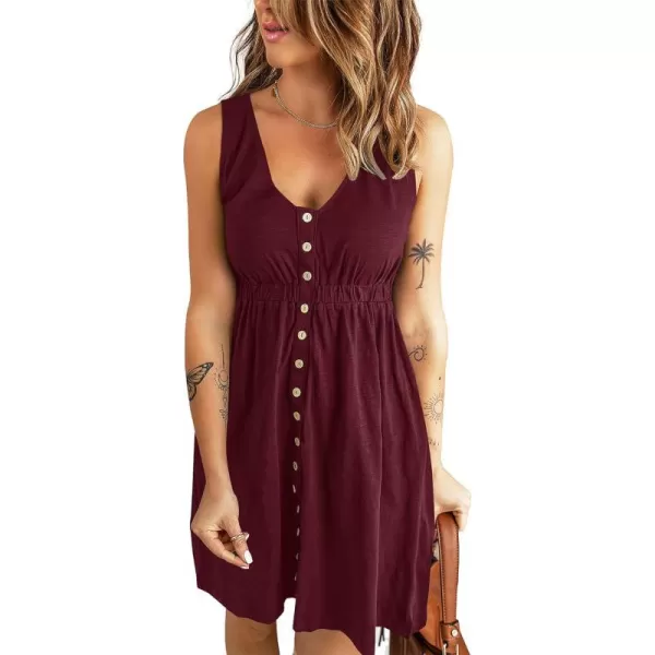 Buttons Wine Red