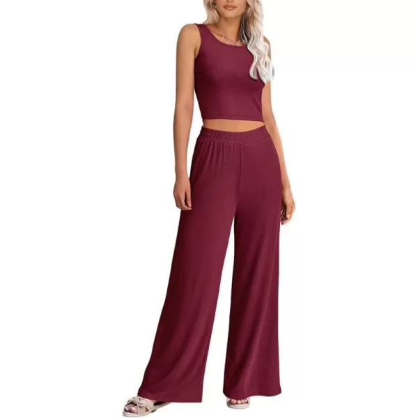 Sleeveless Wine Red