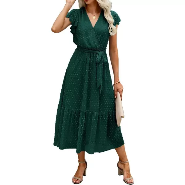 Swiss Dot Dark Green