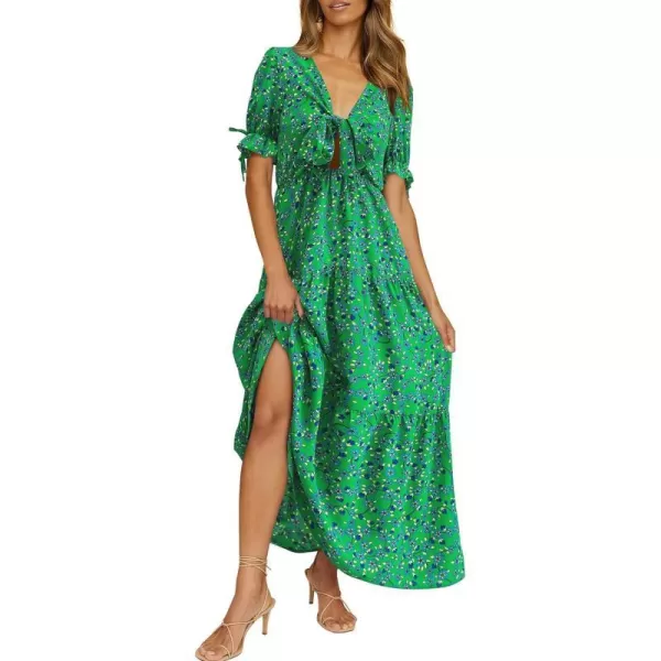 Floral Green Blue