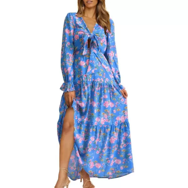 Floral Blue Pink
