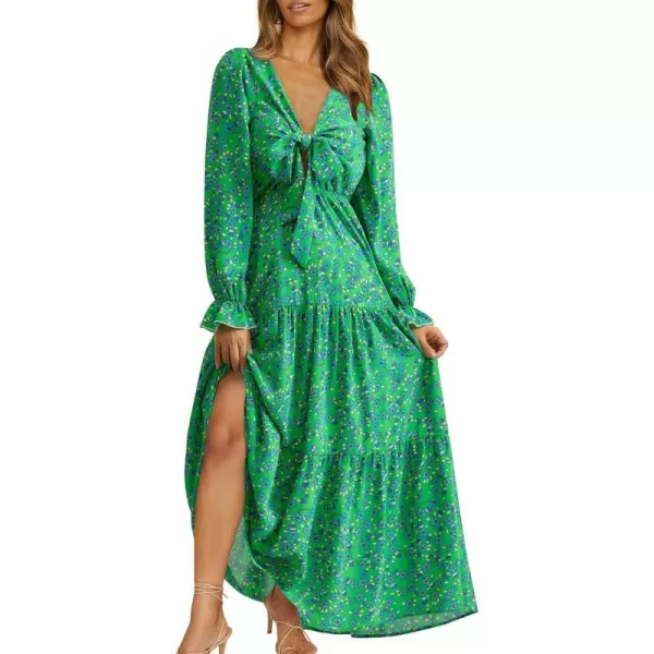 Floral Green Blue