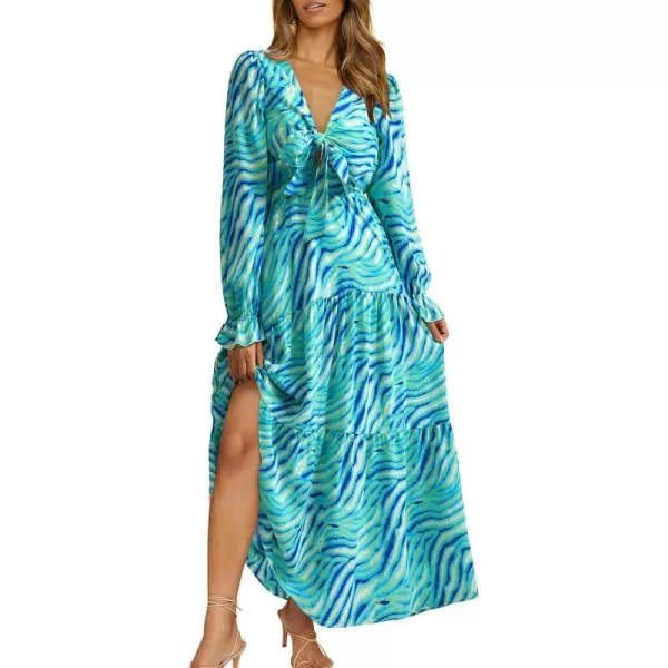 Striped Blue Green