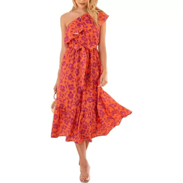 Floral Orange Purple