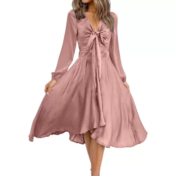 Long Solid Dusty Pink