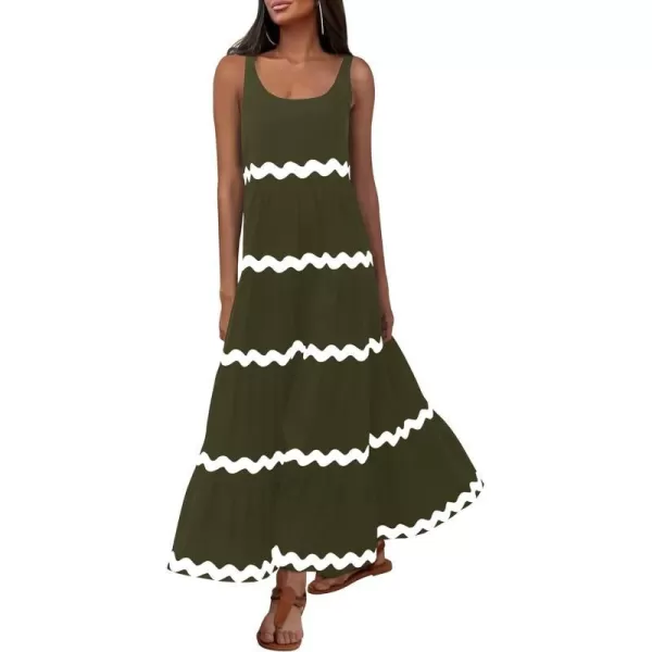 imageBTFBM Womens Sleeveless Tank Dresses Summer Casual Beach Sundress RIC Rac Trim Tiered Loose Flowy Maxi Cocktail DressBTFBM Womens Sleeveless Tank Dresses Summer Casual Beach Sundress RIC Rac Trim Tiered Loose Flowy Maxi Cocktail Dress