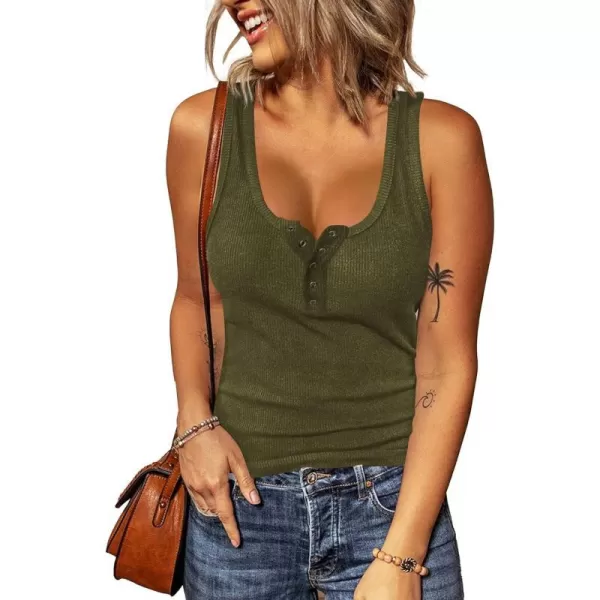 Sleeveless Army Green