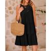 imageBTFBM Women Summer Halter Dresses Casual Spring 2025 Sleeveless ALine Tiered Swing Mini Dress Beach Vacation SundressSolid Black