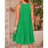 imageBTFBM Women Summer Halter Dresses Casual Spring 2025 Sleeveless ALine Tiered Swing Mini Dress Beach Vacation SundressSolid Bright Green