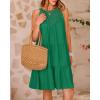imageBTFBM Women Summer Halter Dresses Casual Spring 2025 Sleeveless ALine Tiered Swing Mini Dress Beach Vacation SundressSolid Green