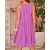 imageBTFBM Women Summer Halter Dresses Casual Spring 2025 Sleeveless ALine Tiered Swing Mini Dress Beach Vacation SundressSolid Purple