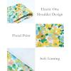 imageBTFBM 2025 Summer One Shoulder Dresses for Women Casual Sleeveless High Waist Floral Flowy Smocked Boho Beach Maxi DressFloral White Yellow