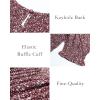 imageBTFBM Women Casual Summer Dresses 2025 Spring Crew Neck Ruffle Short Sleeve Floral Print Smocked Boho Flowy Maxi DressFloral Wine Red White