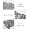 imageBTFBM Women Casual Summer Dresses 2025 Spring Crew Neck Ruffle Short Sleeve Floral Print Smocked Boho Flowy Maxi DressLeopard Apricot Grey