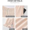 imageBTFBM Women Casual Summer Dresses 2025 Spring Crew Neck Ruffle Short Sleeve Floral Print Smocked Boho Flowy Maxi DressSolid Beige