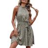 Floral Print Army Green