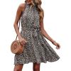 Floral Print Black White