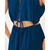 imageBTFBM Women Halter Summer Dresses 2025 Sleeveless Cutout Backless Sundress Slit Boho Casual Maxi Wedding Beach DressDark Blue