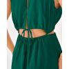 imageBTFBM Women Halter Summer Dresses 2025 Sleeveless Cutout Backless Sundress Slit Boho Casual Maxi Wedding Beach DressDark Green