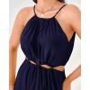 imageBTFBM Women Halter Summer Dresses 2025 Sleeveless Cutout Backless Sundress Slit Boho Casual Maxi Wedding Beach DressNavy